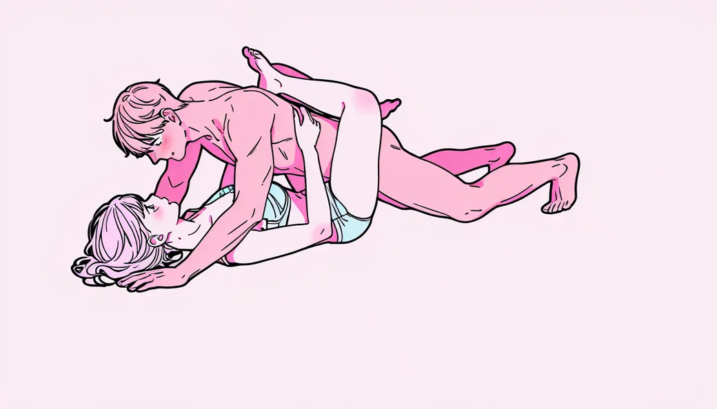 Illustration of the drill sex position