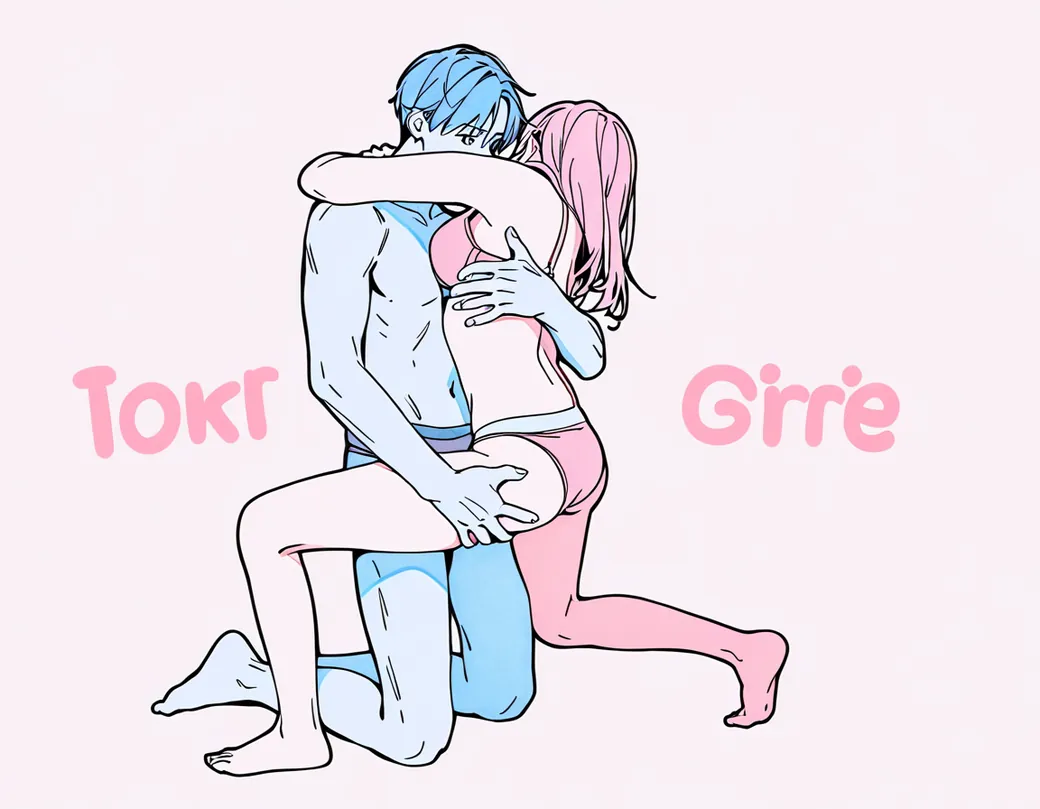 Illustration of the jellyfish sex position
