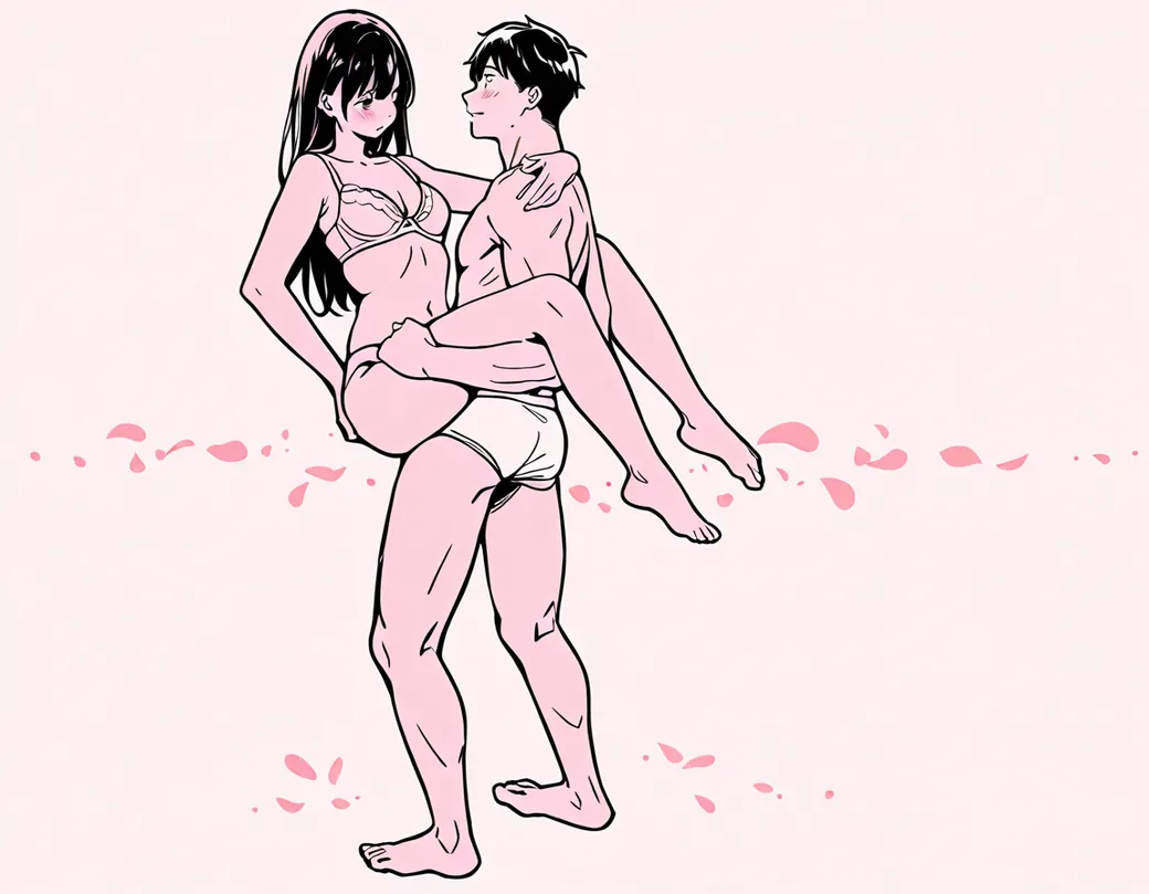 Illustration of the see saw sex position