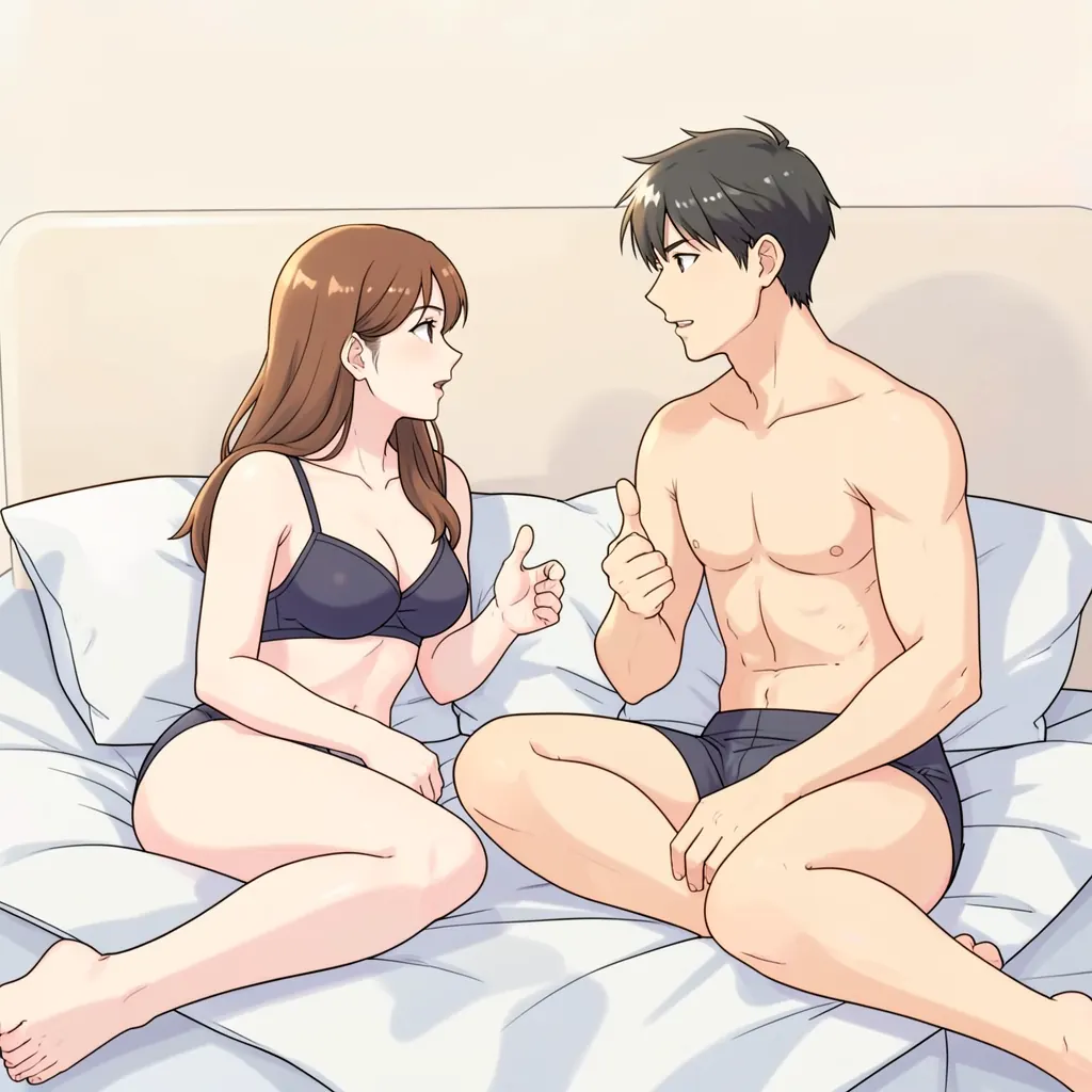 Illustration: Trait 3: He's Upfront About What He Wants in Bed, and He Actually Asks What You Want Too